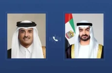 ‎رئيس الإمارات وأمير قطر يبحثان العلاقات الأخوية والتطورات الإقليمية