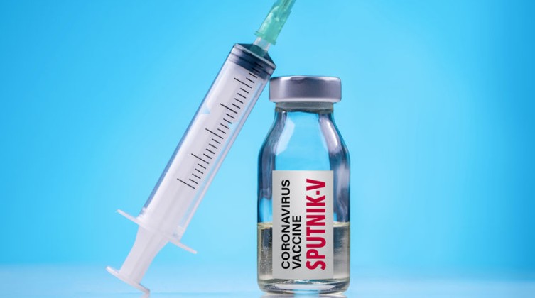 Antalya, TURKEY - August 11, 2020. The Covid-19 coronavirus vaccine produced in Russia named Sputnik-V.