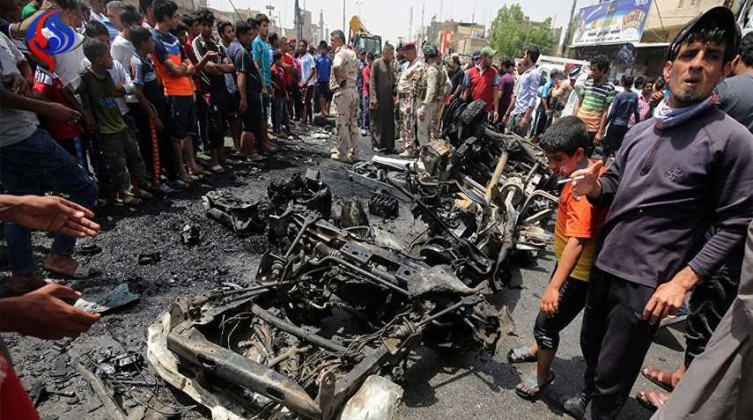 إنفجار سيارة مفخخة في منطقة جميلة شرقي بغداد+ صور