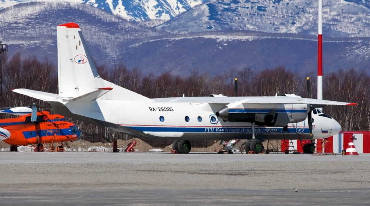 Russian An-26 plane is seen in Petropavlovsk-Kamchatsky