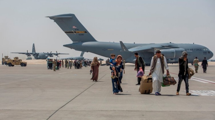 Evacuation from Hamid Karzai International Airport in Kabul