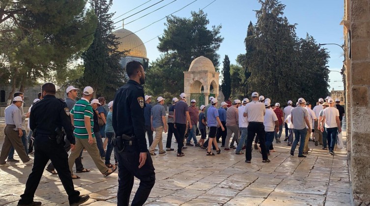 القدس المحتلة: عشرات قطعان المستوطنين يقتحمون باحات المسجد الأقصى