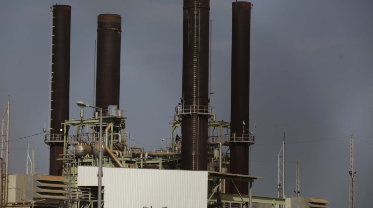 A general view of Gaza electricity company