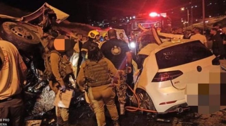 بالفيديو والصور: 4 وفيات في حادث سير مروع شمال الخليل