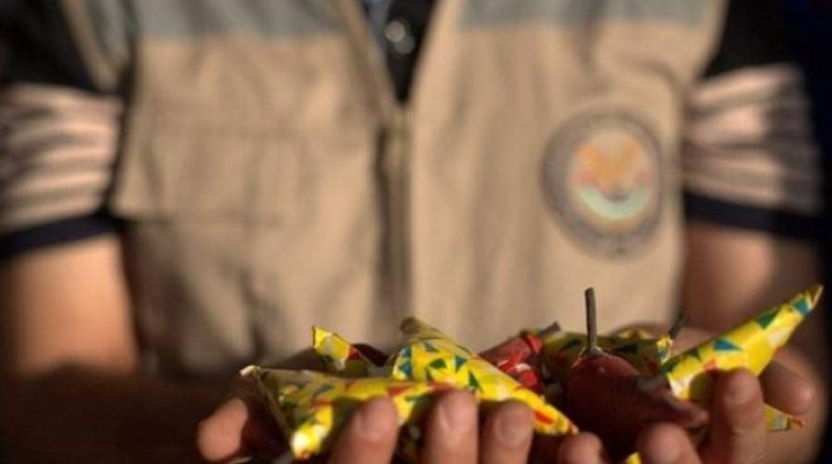 "غزة": المباحث العامة تضبط 1000 قطعة مفرقعات جنوب القطاع