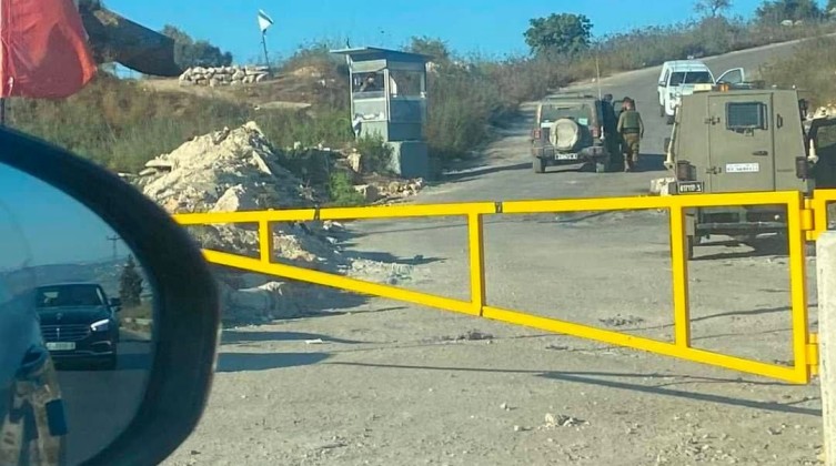 سلفيت: الاحتلال يغلق مدخل بلدة كفل حارس