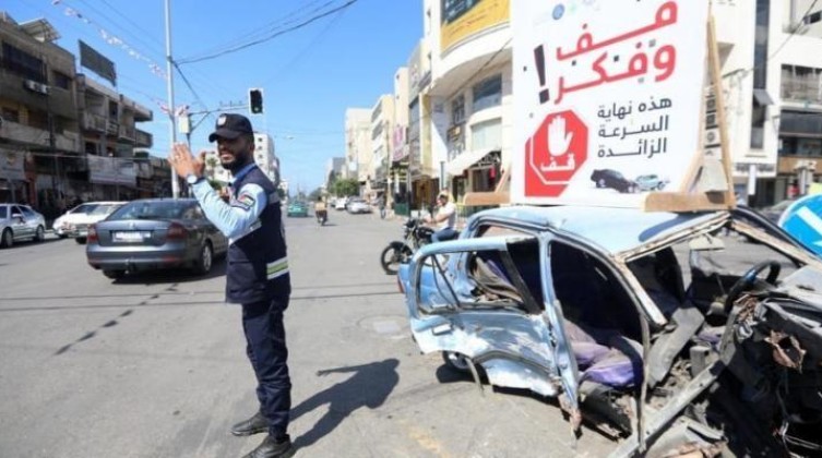 إحصائية حوادث السير في قطاع غزة