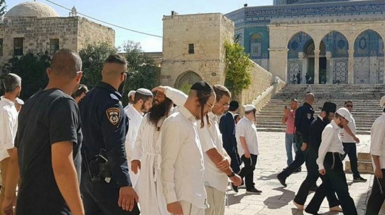 الاحتلال يسمح  للمستوطنين باقتحام الاقصى من باب الاسباط