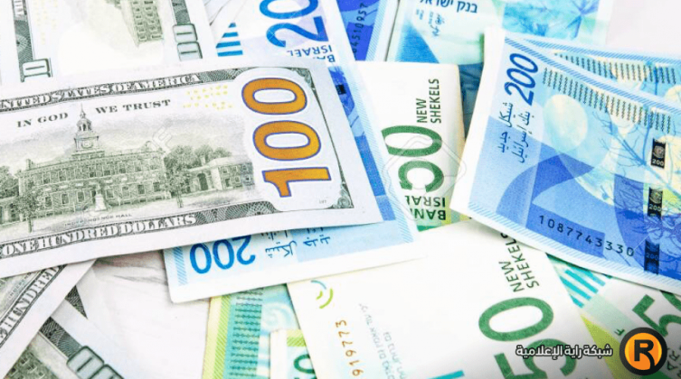 انخفاض سعر صرف الدولار مقابل الشيكل في فلسطين