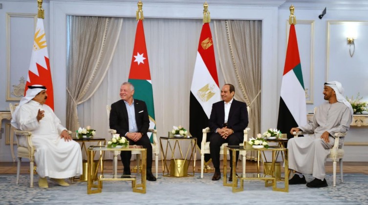 تفاصيل لقاء السيسي مع زعماء الأردن والإمارات والبحرين في قصره بالعلمين