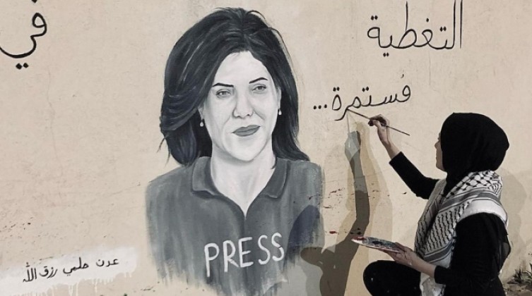 شرطة الاحتلال تزيل جدارية للشهيدة "أبو عاقلة" في باقة الغربية