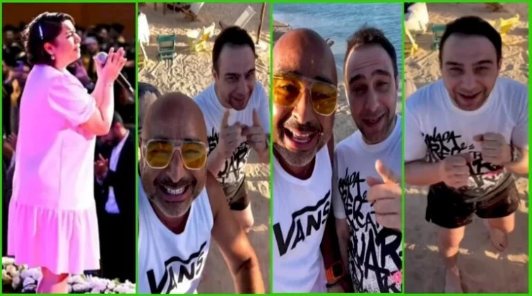 بالفيديو: هذا ما فعلاه حسام حبيب ووالده من شيرين