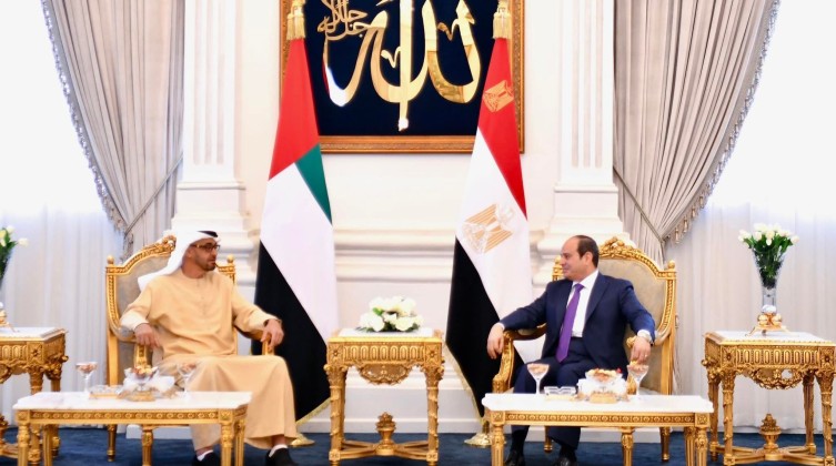 الرئيس المصري ومحمد بن زايد يؤكدان على أهمية تعزيز العمل العربي