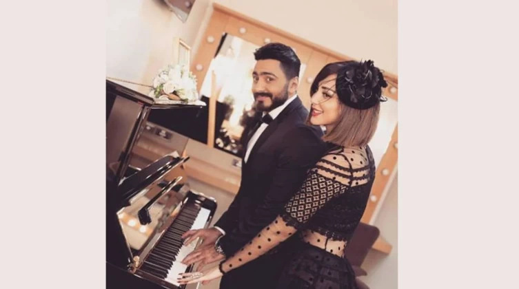 بسمة بوسيل تنفي شائعات طلاقها من تامر حسني