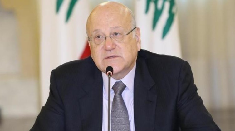 ميقاتي: ملف ترسيم الحدود البحرية مع إسرائيل يسير على الطريق الصحيح