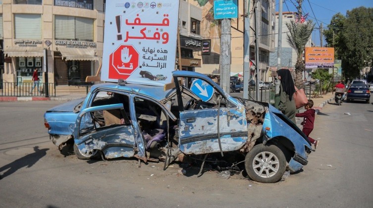 "المرور بغزة" تُعلن حصيلة حوادث السير خلال الـ24 ساعة الماضية