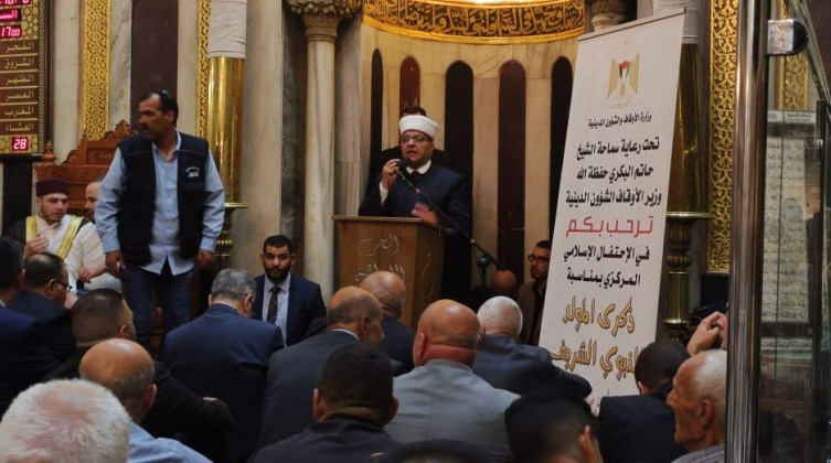 "الأوقاف" تحي ذكرى المولد النبوي في الحرم الإبراهيمي بالخليل