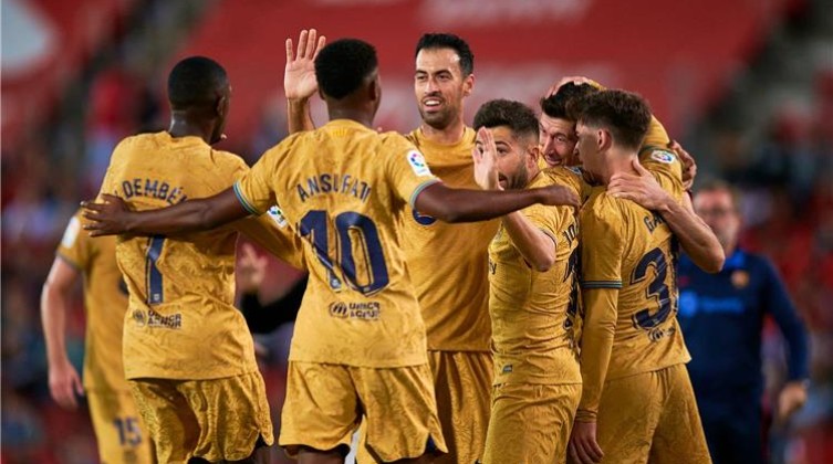 بالفيديو: شاهد- هدف ليفاندوفسكي في مباراة برشلونة وريال مايوركا بالدوري الإسباني