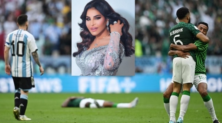بالفيديو: أحلام تسخر من ميسي بعد الهزيمة امام السعودية