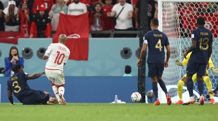 شاهد- تونس تحقق فوزًا تاريخيًا على فرنسا وتخرج من كأس العالم 2022 من الباب الكبير