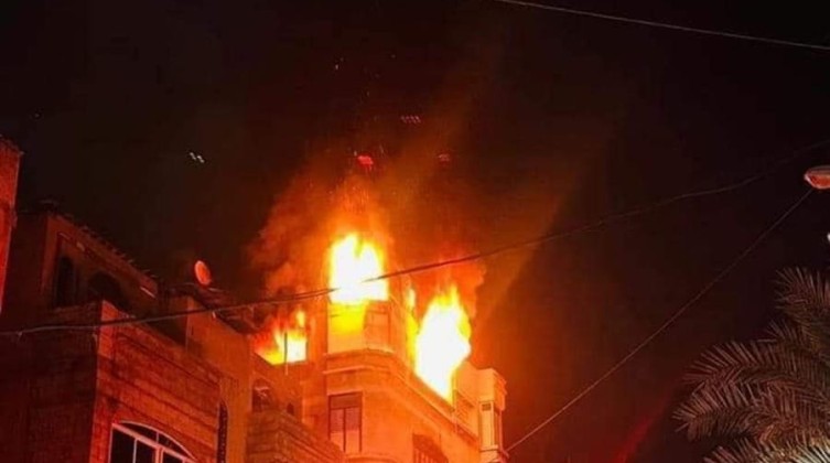 "الداخلية بغزة" تكشف عن سبب اندلاع الحريق في  منزل "أبو ريا" شمال القطاع