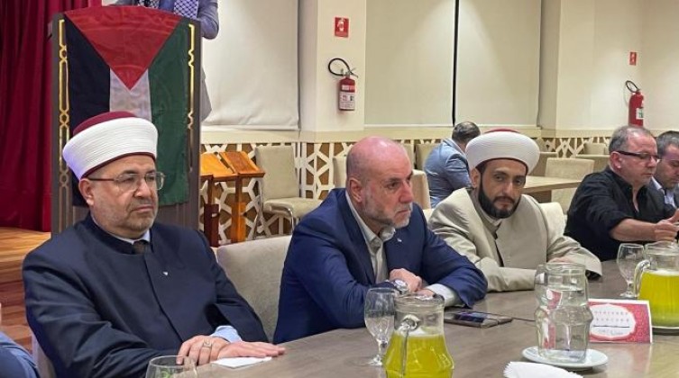 الهباش يلتقي ممثلي الجالية الفلسطينية في البرازيل