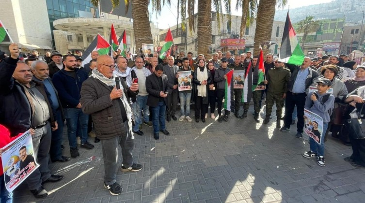 وقفات احتجاجية ومواجهات في مناطق متفرقة بالضفة تنديدا باستشهاد أبو حميد