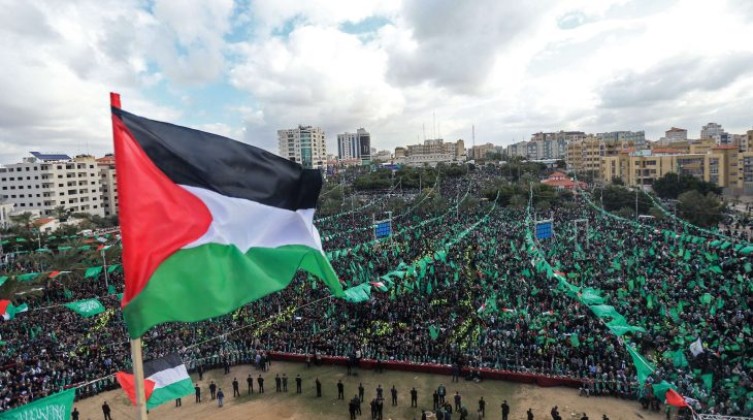 صورة: حماس تعلن عن شعار انطلاقتها الــ35 لهذا العام