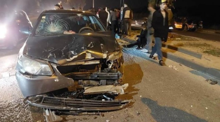 بالصور: 3 إصابات بحادث مروري شرق مدينة غزة