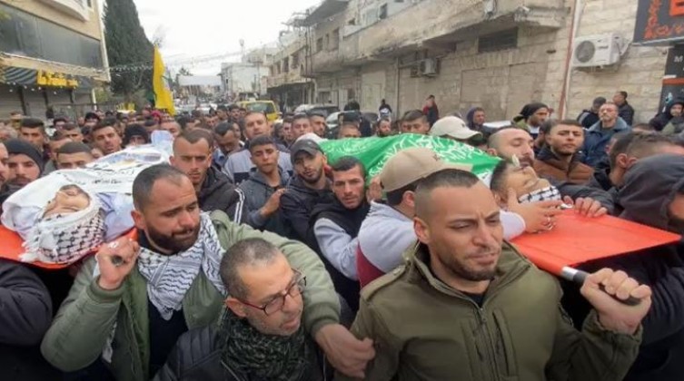 تشييع جثماني الشهيدين حوشية وعابد في جنين