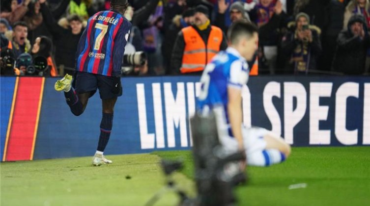 بالفيديو: ديمبلي يقود برشلونة لنصف نهائي كأس ملك إسبانيا أمام ريال سوسيداد