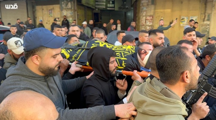 تشيع جثمان شهداء جنين الأربعة