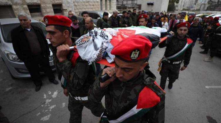 تشييع جثمان الشهيد كرم سلمان في نابلس