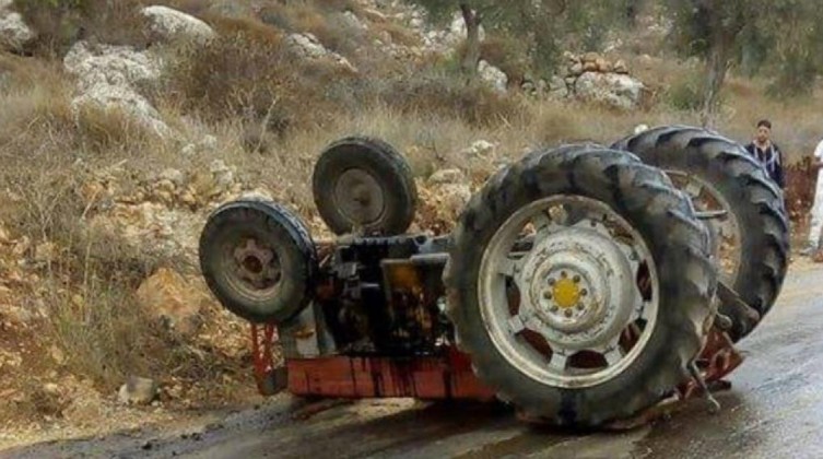 وفاة مسن فلسطيني جراء انقلاب جرار زراعي في جنين