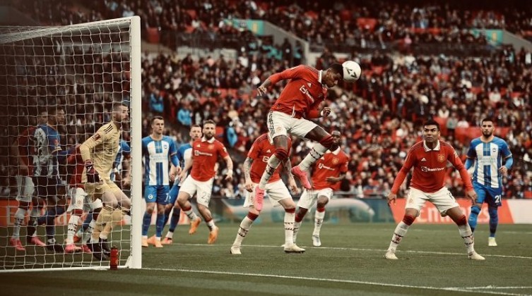 شاهد- مانشستر يونايتد يطيح ببرايتون ويضرب موعدًا مع السيتي في نهائي كأس الاتحاد الإنجليزي