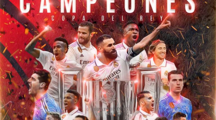 برشلونة يهنئ ريال مدريد بعد التتويج بكأس ملك أسبانيا