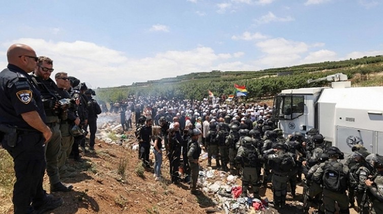 بالفيديو: الاحتلال الإسرائيلي يعتدي على أهالي الجولان المحتل