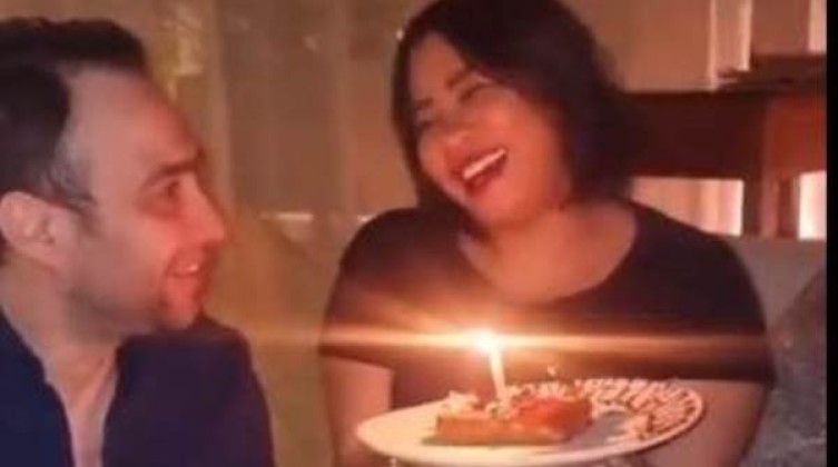 بالفيديو: شيرين عبد الوهاب تحتفل بعيد ميلاد حسام حبيب