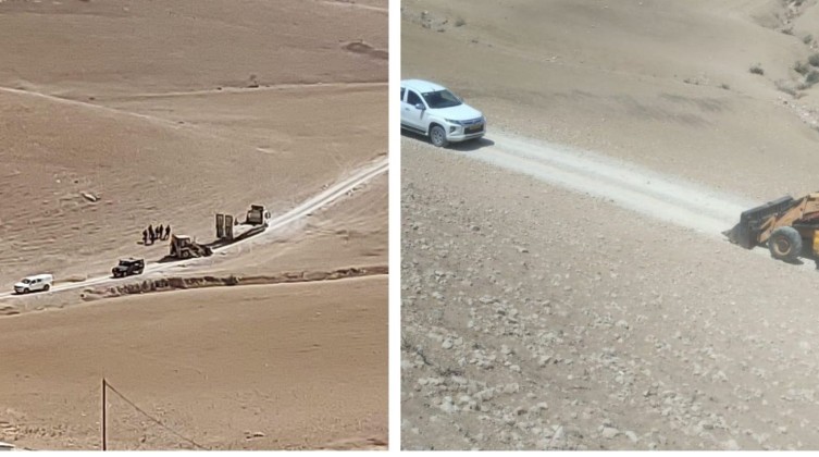 الاحتلال يستولي على جرافة جنوب الخليل