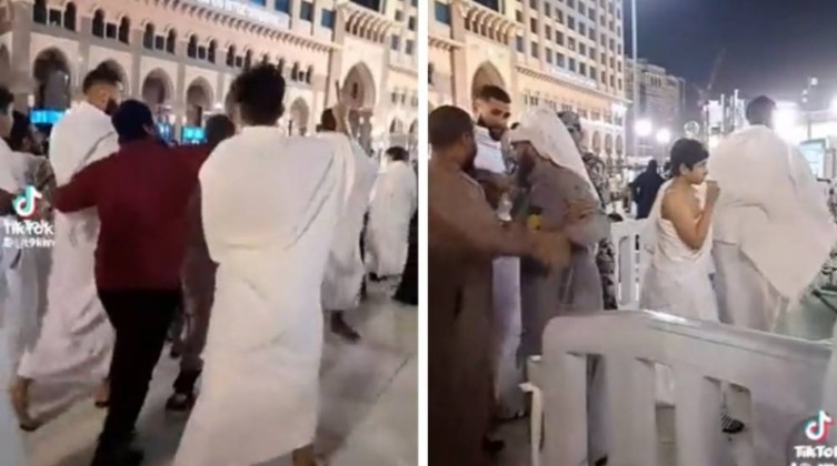 شاهد- شباب يطاردون بنزيما في الحرم المكي لالتقاط سيلفي معه