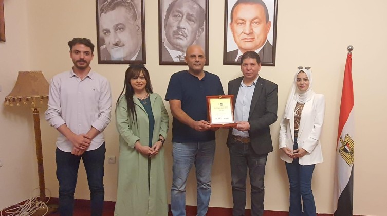 المجموعة الإعلامية الفلسطينية تبحث التعاون المشترك مع المركز الثقافي للجالية المصرية 