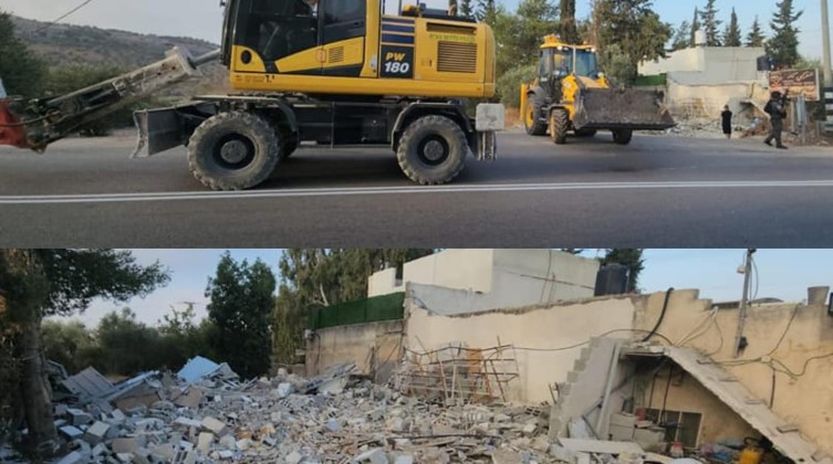 الاحتلال يهدم منشأة تجارية غرب سلفيت