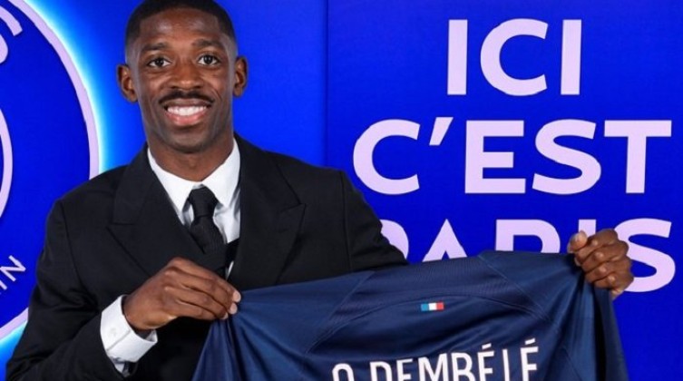 بالفيديو: باريس سان جيرمان يعلن رسميا ضم عثمان ديمبيلي حتى 2028