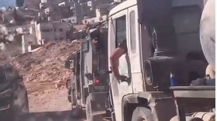 الاحتلال يقتحم برقة ويستولي على صهريج مياه عادمة