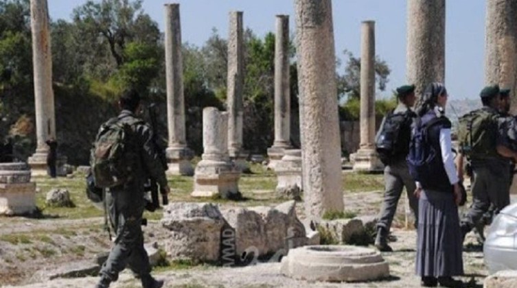 الاحتلال يقتحم المنطقة الأثرية في بلدة سبسطية