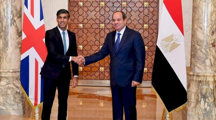 تفاصيل مكالمة هاتفية بين السيسي ورئيس وزراء بريطانيا بشأن غزة