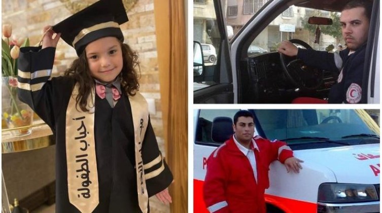 العثور على جثمان الشهيدة الطفلة هند رجب و5 من أفراد عائلتها