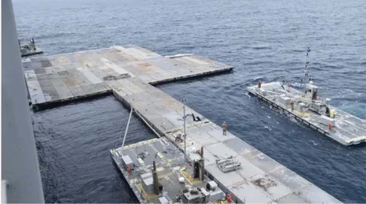 بعد أن تفكك غير مرة.. البنتاغون تكشف حالة رصيف غزة العائم.