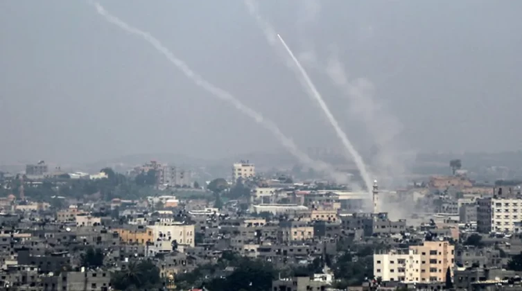 رشقة صاروخية من رفح باتجاه مستوطنات غلاف غزة