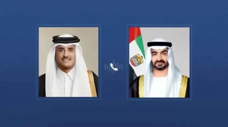 رئيس دولة الإمارات يجري اتصالًا هاتفيًا بأمير قطر.. ماذا بحثا؟